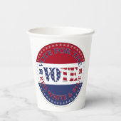 2024 Abstimmung über die rot-weiß-blaue Flagge der Pappbecher (Rückseite)