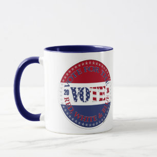 2024 Abstimmung über die rot-weiß-blaue Flagge der Tasse