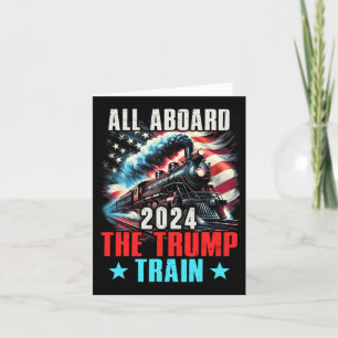 2024 Alle an Bord der Trump-Bahn US-amerikanische  Karte
