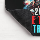 2024 Alle an Bord der Trump-Bahn US-amerikanische Mousepad (Ecke)