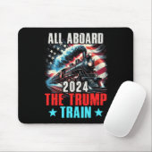 2024 Alle an Bord der Trump-Bahn US-amerikanische  Mousepad (Mit Mouse)