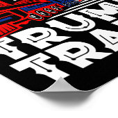 2024 Alle an Bord der Trump-Bahn US-amerikanische  Poster (Ecke)