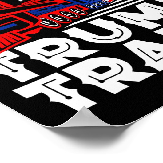 2024 Alle an Bord der Trump-Bahn US-amerikanische  Poster (Ecke)