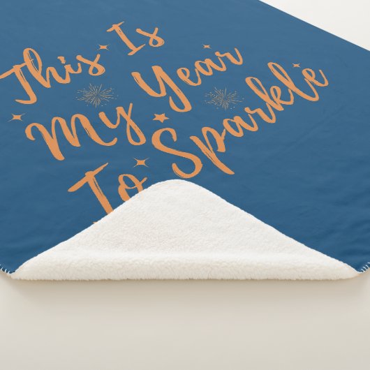 2024 Alles Gute im neuen Jahr - das ist mein Jahr Sherpadecke (3/4)