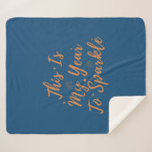 2024 Alles Gute im neuen Jahr - das ist mein Jahr Sherpadecke (Vorderseite (Horizontal))