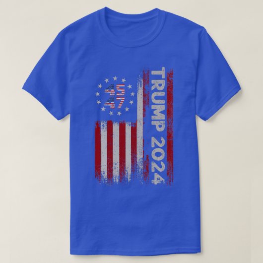 2024 American Flag 45 47 Crewneck Sweatshirt T-Shirt (Design vorne)