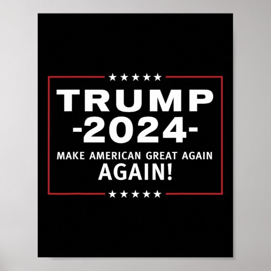 2024 Amerika wieder groß machen Magaa Poster (Vorne)