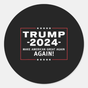 2024 Amerika wieder groß machen Magaa Runder Aufkleber