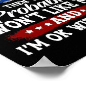 2024 Amerikanische Flagge 4. Juli Trump 2024 Poster (Ecke)