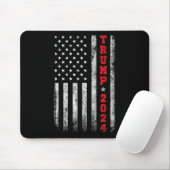 2024 Amerikanische Flagge Vintag Mousepad (Mit Mouse)