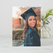 2024 Ankündigung des Abschlusses hoher Foto (Stehend Vorderseite)