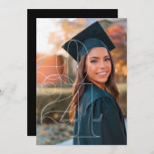 2024 Ankündigung des Abschlusses hoher Foto (Vorne/Hinten)