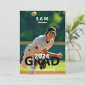 2024 Ankündigung des Baseball Foto Abschluss (Stehend Vorderseite)