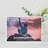 2024 Ankündigung von Foto Collage Abschluss (Stehend Vorderseite)