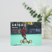 2024 Ankündigung von Lacrosse Foto Abschluss Postkarte (Stehend Vorderseite)