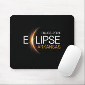 2024 Arkansas Totality Eclipse Arkansas Solar 2024 Mousepad (Mit Mouse)