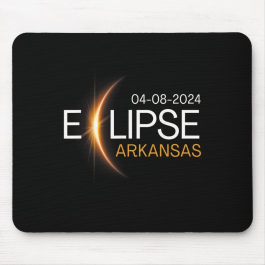 2024 Arkansas Totality Eclipse Arkansas Solar 2024 Mousepad (Vorne)