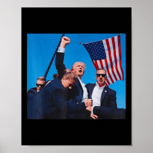 2024 Asination Butler Pennsylvania Trump kämpft Poster