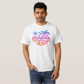 2024 Bahamas Urlaub oder Trip Design T-Shirt (Vorne ganz)