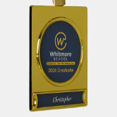 2024 Banner für Personalisierte Abschlüsse Banner-Ornament Gold (Rechts)