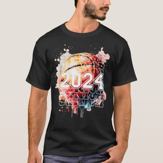 2024 Basketball Senior Shirt Senior 2024 Basketbal (Vorderseite)