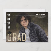 2024 Bekanntgabe des Fotos "Border Grad Abschluss" Einladung (Vorderseite)