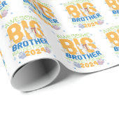 2024 Big Brother Gewartet für Baby Geschenkpapier (Rolleneckpunkt)