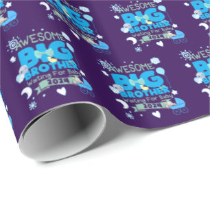 2024 Big Brother Gewartet für New Baby Geschenkpapier