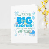 2024 Big Brother Gewartet für New Baby Karte (Gelbe Blume)