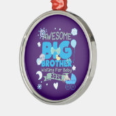 2024 Big Brother Gewartet für New Baby Ornament Aus Metall (Links)