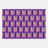 2024 Big Sister Gewartet für Baby Niedlich Tigers Geschenkpapier Set (Vorderseite)