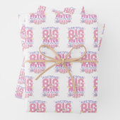 2024 Big Sister Gewartet für New Baby Geschenkpapier Set (Beispiel)