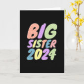 2024 Big Sister Girly Dots Karte (Gelbe Blume)