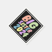 2024 Big Sister Girly Dots Serviette (Ecke)