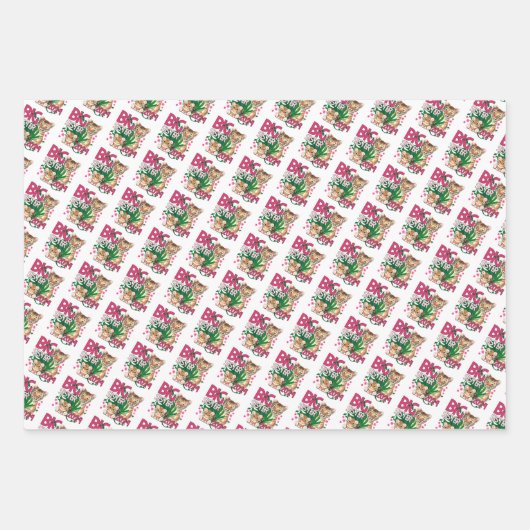 2024 Big Sister - Tropischer Jungle Tiger Geschenkpapier Set (Vorderseite 3)