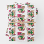 2024 Big Sister - Tropischer Jungle Tiger Geschenkpapier Set (Beispiel)