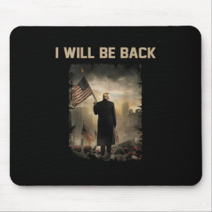 2024 bin ich wieder (auf der Rückseite) Mousepad