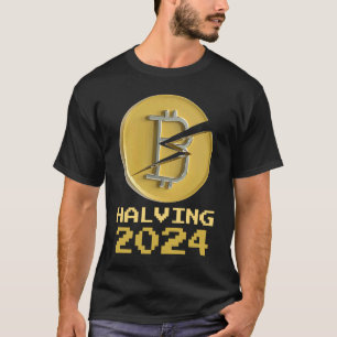 2024 Bitcoin Halving Crypto Kryptowährung Halveni T-Shirt