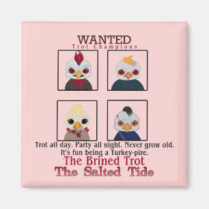 2024 Brined Trot Champion Square Magnet