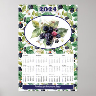 2024 Brombeeren-Kalender  Poster