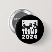 2024 Bulletproof Teflon Don Kundgebung Shooting Fi Button (Vorne & Hinten)