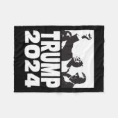 2024 Bulletproof Teflon Don Kundgebung Shooting Fi Fleecedecke (Vorderseite (Horizontal))