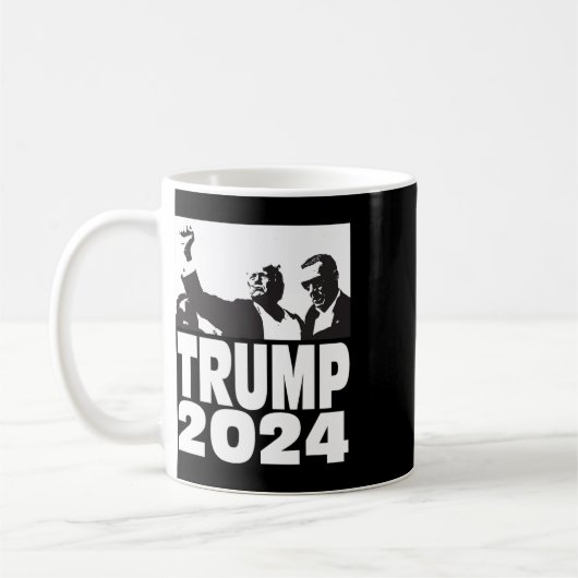 2024 Bulletproof Teflon Don Kundgebung Shooting Fi Kaffeetasse (Links)