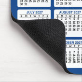 2024 Calendar - add logo, Contact Information Blue Mousepad (Ecke)