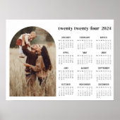 2024 Calendar boho modern 1 Foto Poster (Vorne)