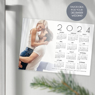 2024 Calendar-Foto-Overlay Neugezogene Gastgeschen Magnetkarte