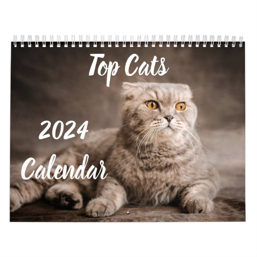 2024 Calendar Top Cats UK Events & Holidays Kalender (Titelbild)