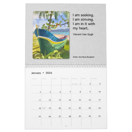 2024 Calendar Vanessas Kunststudio Kalender (Jan 2026)