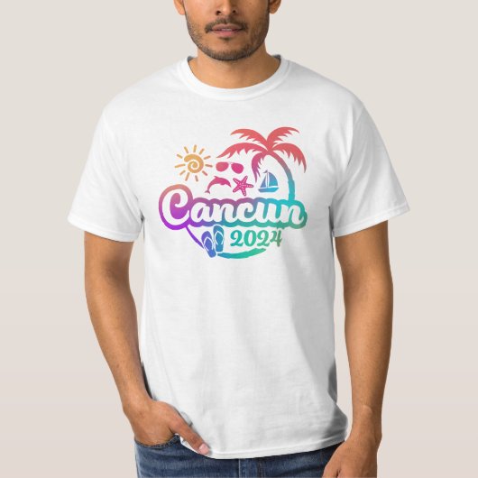 2024 Cancun Vacation or Trip Design T - Shirt (Vorderseite)
