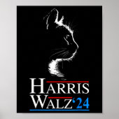 2024 Cat Election Kamala Harris Tim Walz 202 Poster (Vorne)